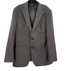 IBIZA Mens‎ 46L Wool Cashmere Blend Blazer Jacket Gray